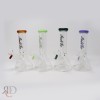 WATER PIPE INDIGO WITH PINCH COLOR MOUTHPIECE AND VERTICALLY STILTED DOWN STEM WP1570 1CT